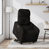 vidaXL Poltrona Alzapersona Reclinabile Nera in Tessuto