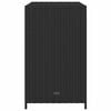 vidaXL Armadietto Portaoggetti da Giardino Nero 83x45x76 cm Polyrattan