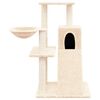 vidaXL Albero per Gatti con Tiragraffi in Sisal Crema 82 cm