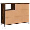 vidaXL Credenza Rovere Fumo 100x33x75 cm in Legno Multistrato