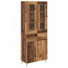 vidaXL Credenza 2 pz Legno vecchio 69,5 x 34 x 180 cm
