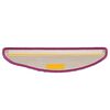 vidaXL Tappetini per scale 15 pz 56x17x3 cm Viola Semicircolari