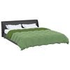 vidaXL Duvet Estivo Trapuntato Verde 200 x 200 cm Microfibra