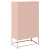 vidaXL Credenza Rosa 68x39x123 cm in Acciaio