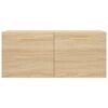 vidaXL Mobile a Parete Rovere Sonoma 80x36,5x35 cm Legno Multistrato
