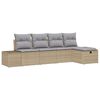 vidaXL Set di divani 5 pz polyrattan