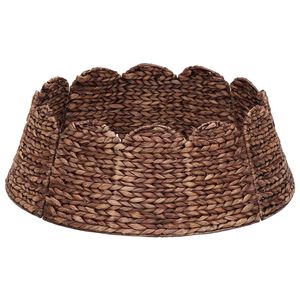 vidaXL Collare per Albero di Natale Rotondo Marrone Diam. 45 x 22 cm