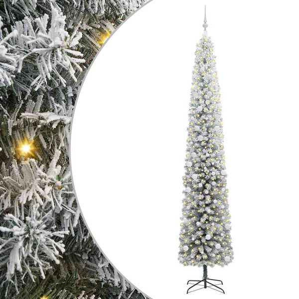 vidaXL Albero di Natale artificiale con 300 LED Verde 300 cm