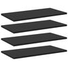 vidaXL Ripiani per Libreria 8pz Neri 60x30x1,5cm in Legno Multistrato