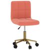 vidaXL Sedie da Pranzo Girevoli 4 pz Rosa in Velluto