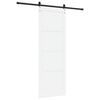 vidaXL Porta scorrevole ORKDAL Bianco e Nero 83 x 232 cm Pino massello