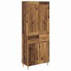 vidaXL Credenza Legno vecchio 69,5 x 34 x 180 cm Legno multistrato