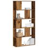 vidaXL Libreria 5 Ripiani Legno Vecchio 80,5x23,5x162,5cm Multistrato