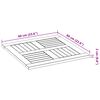 vidaXL Piano per Tavolo 60x60x2 cm Quadrato Legno Massello di Acacia