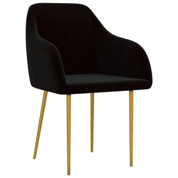 vidaXL Sedie da Pranzo 2 pz Nere in Velluto