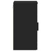 vidaXL Mobile da Bagno Montaggio a parete Nero 30 x 31,5 x 61 cm