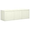 vidaXL Baule per Cuscini Crema 125x40x42 cm 130 L