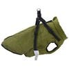 vidaXL Cappotto Cani Imbracatura Impermeabile Riflettente Verde L48