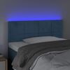 vidaXL Testiera a LED Blu scuro 90x5x78/88 cm in Tessuto