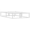 vidaXL Giroletto senza Materasso Bianco 120x200 cm in Metallo