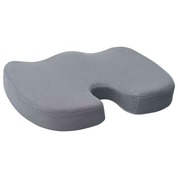 vidaXL Cuscino con cuscino Grigio 46 x 38 x 8 cm Rete