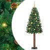 vidaXL Albero di Natale snodato con 300 LED con supporto Verde 180 cm