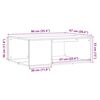 vidaXL Tavolino da Salotto Rovere Artigianale 90x67x33 cm Truciolato