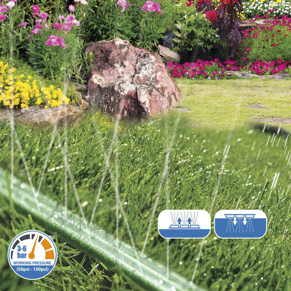 GR&Uuml;NTEK Tubo di Irrigazione 7,5 m Verde