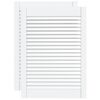 vidaXL Ante a Lamelle 2 pz Bianche 69x49,4 cm in Legno di Pino