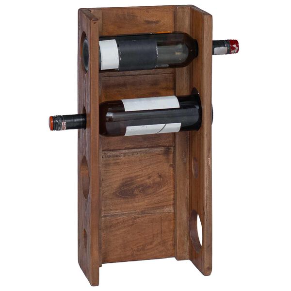 vidaXL Scaffale Marrone 24 x 13 x 54 cm Legno di Mogano Massello