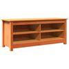 vidaXL Panchina con contenitore Marrone cerato 110 x 38 x 45,5 cm