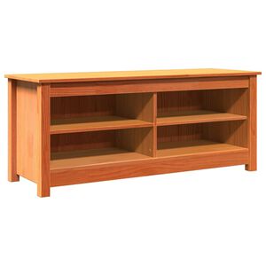 vidaXL Panchina con contenitore 110 x 38 x 45,5 cm Marrone Cerato