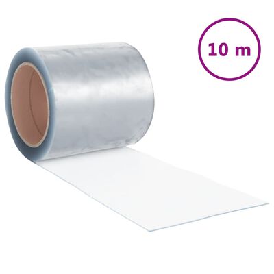 vidaXL Tenda per Porte Trasparente 200 mm x 1,6 mm 10 m in PVC