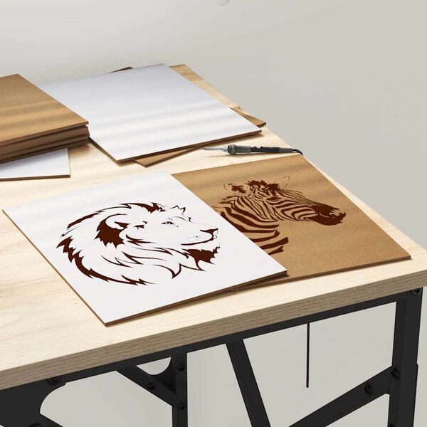 vidaXL Pannelli decorativi 12 pcs Bianco 15 x 21 x 0.27 cm