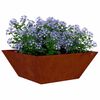 vidaXL Vaso da giardino 5 pcs Ruggine 40 x 40 x 15 cm