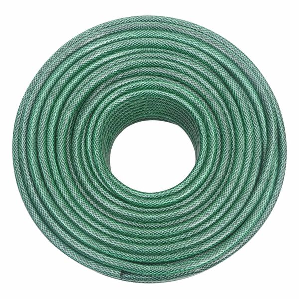 vidaXL Set Tubo da Giardino con Raccordi Verde 0,5" 100 m in PVC