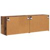 vidaXL Mobile TV da parete 2 pcs Legno vecchio 59,5 x 31 x 40 cm
