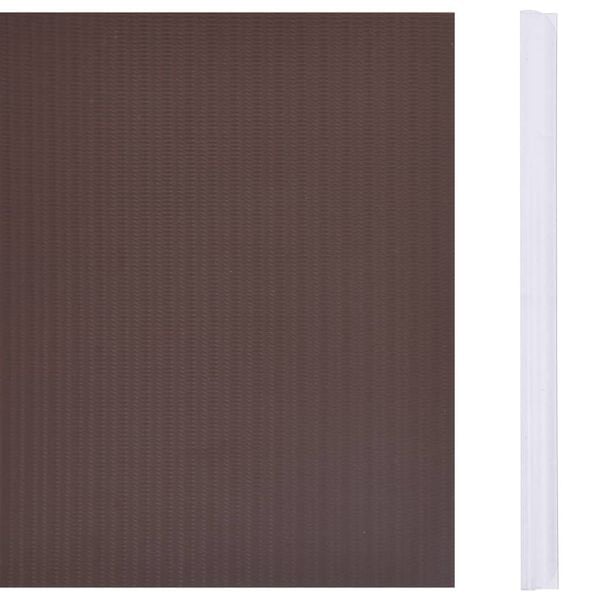 vidaXL Recinzione Frangivento da Giardino PVC 35x0,19 m Marrone