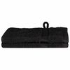 vidaXL Asciugamano per Ospiti SOLUND 2 pz Nero 15 x 21 cm 550 gsm