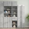 vidaXL Mobile Sottile Grigio Cemento 45x42,5x225 cm in Truciolato