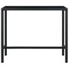 vidaXL Set Bar da Giardino 7 pz in Polyrattan Nero