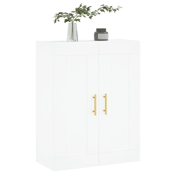 vidaXL Mobile a Parete Bianco 69,5x34,90 cm in Legno Multistrato