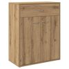 vidaXL Credenza Rovere Artigianale 60x30x75 cm in Legno Multistrato