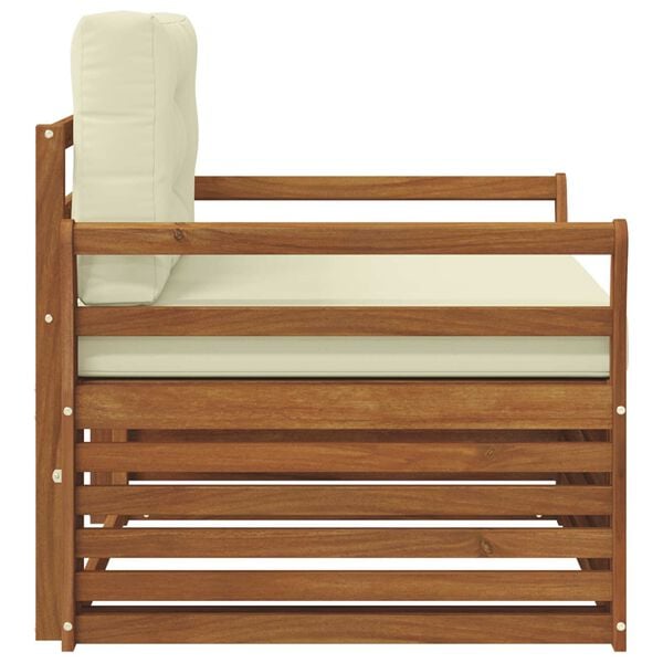 vidaXL Set di divani da esterno Legno di Acacia Massello e Poliestere