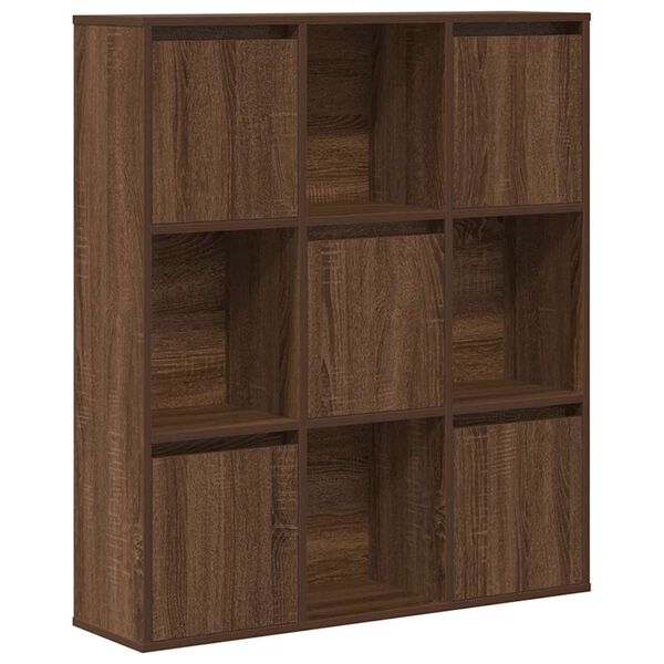 vidaXL Libreria Rovere Marrone 89x24x101,5 cm in Legno Multistrato