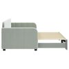 vidaXL Divano Letto con Letto Estraibile Grigio Chiaro 80x200 Velluto