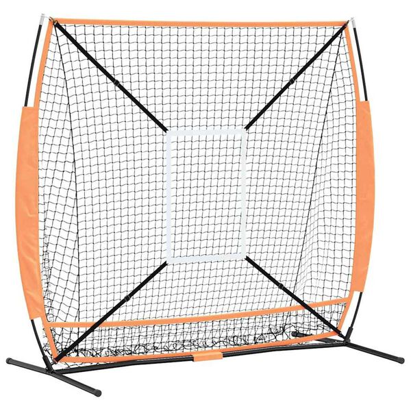 vidaXL Rete da pratica per baseball 180 x 89.5 x 152.5 cm