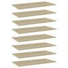 vidaXL Ripiani per Libreria 8pz Rovere Sonoma 80x30x1,5cm Multistrato