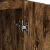 vidaXL Credenza Rovere Fumo 29,5x34x76 cm in Legno Multistrato