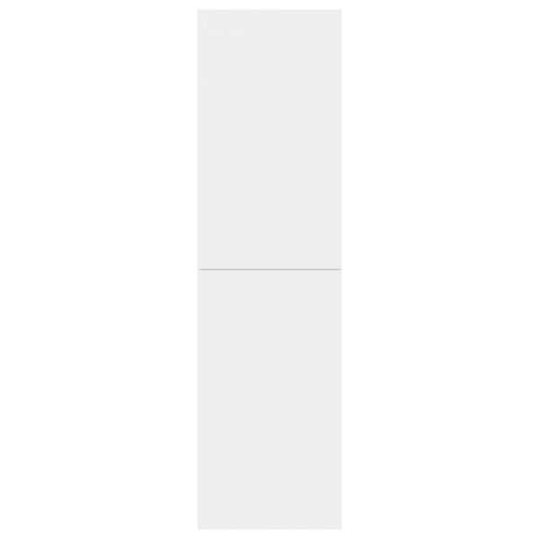 vidaXL Mobili Porta TV 2pz Bianchi 30,5x30x110 cm in Legno Multistrato